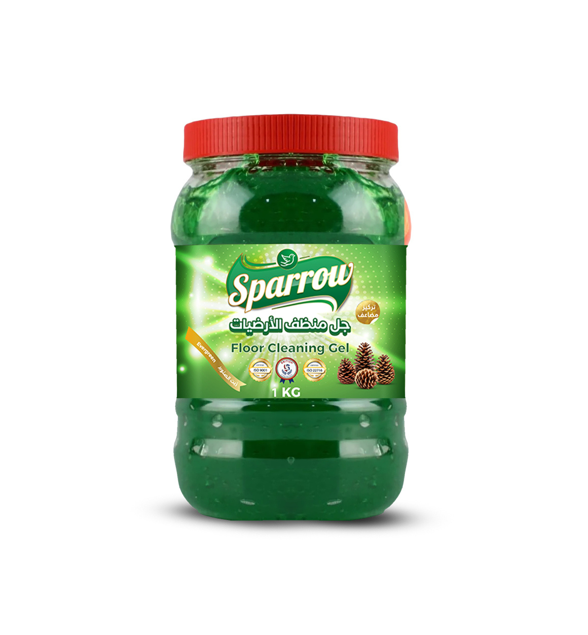 SPARROW FLOOR CLEANING GEL EVERGREEN 1 KG