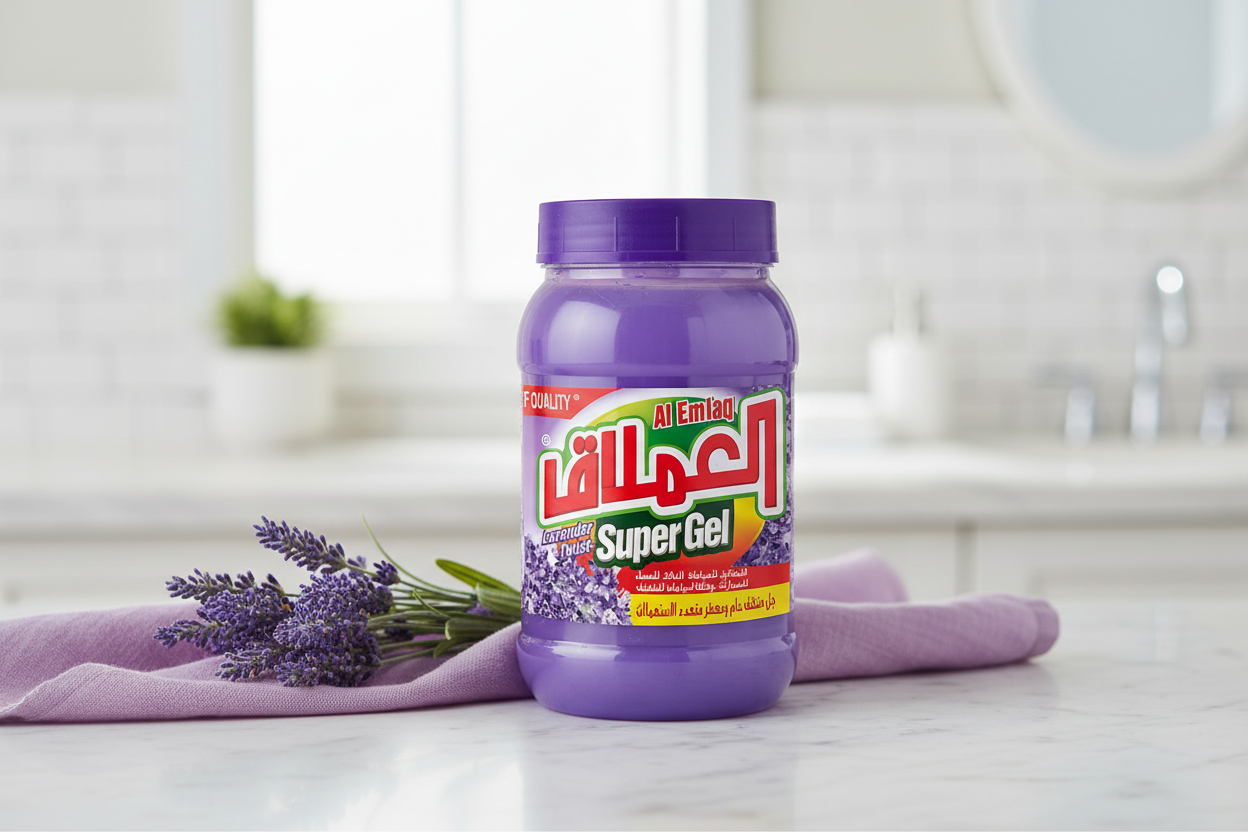 ALEMLAQ SUPER GEL LAVENDER in a serene, spa-like setting